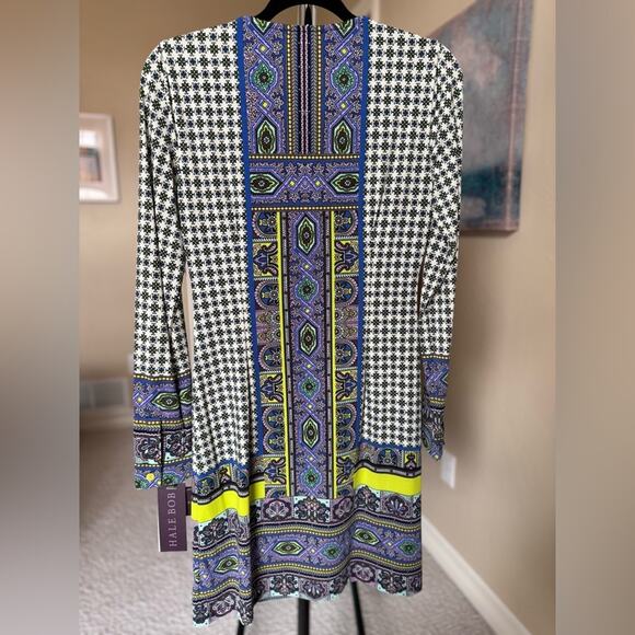 Hale Bob Jersey Shift Lined Women’s Dress Colorful size small purple - Picture 5 of 5